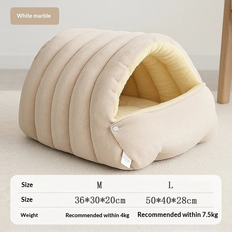 Snug Hideaway Cat Cave Bed