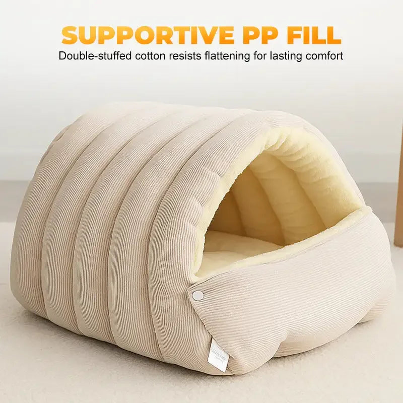 Snug Hideaway Cat Cave Bed