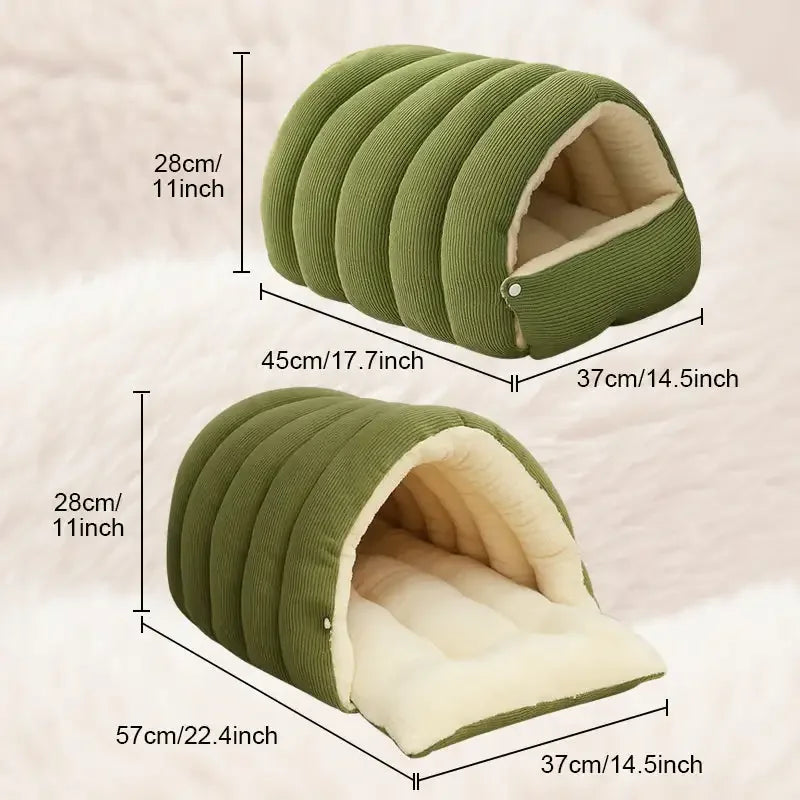 Snug Hideaway Cat Cave Bed