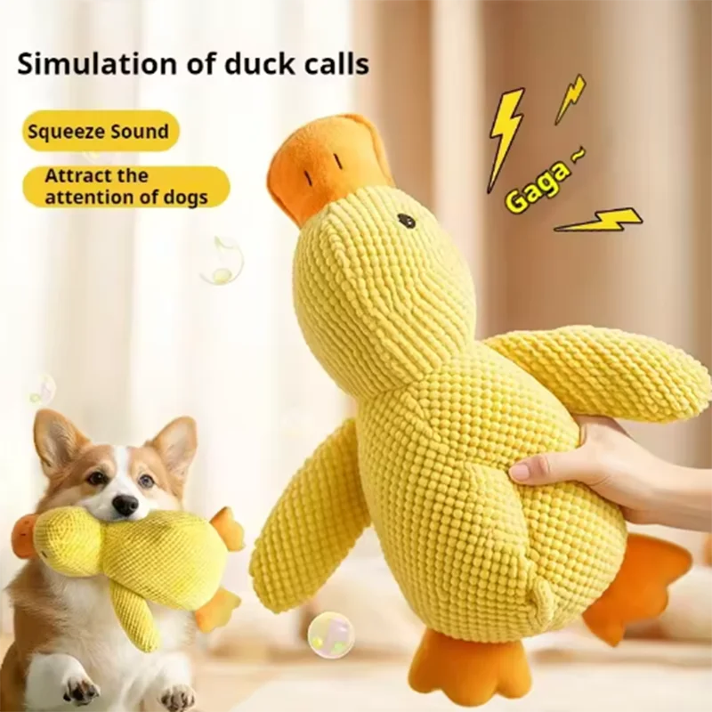 Squeaky Duck Plush Toy