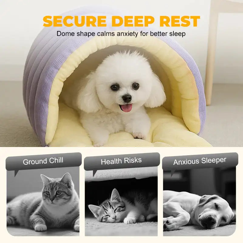 Snug Hideaway Cat Cave Bed